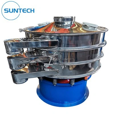 Peneira vibratória rotativa para classificação de partículas